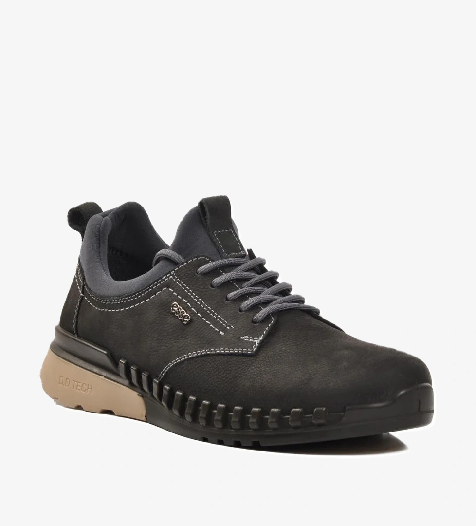 6280 Antrasit Ortopedik Deri Erkek Günlük Ayakkabı