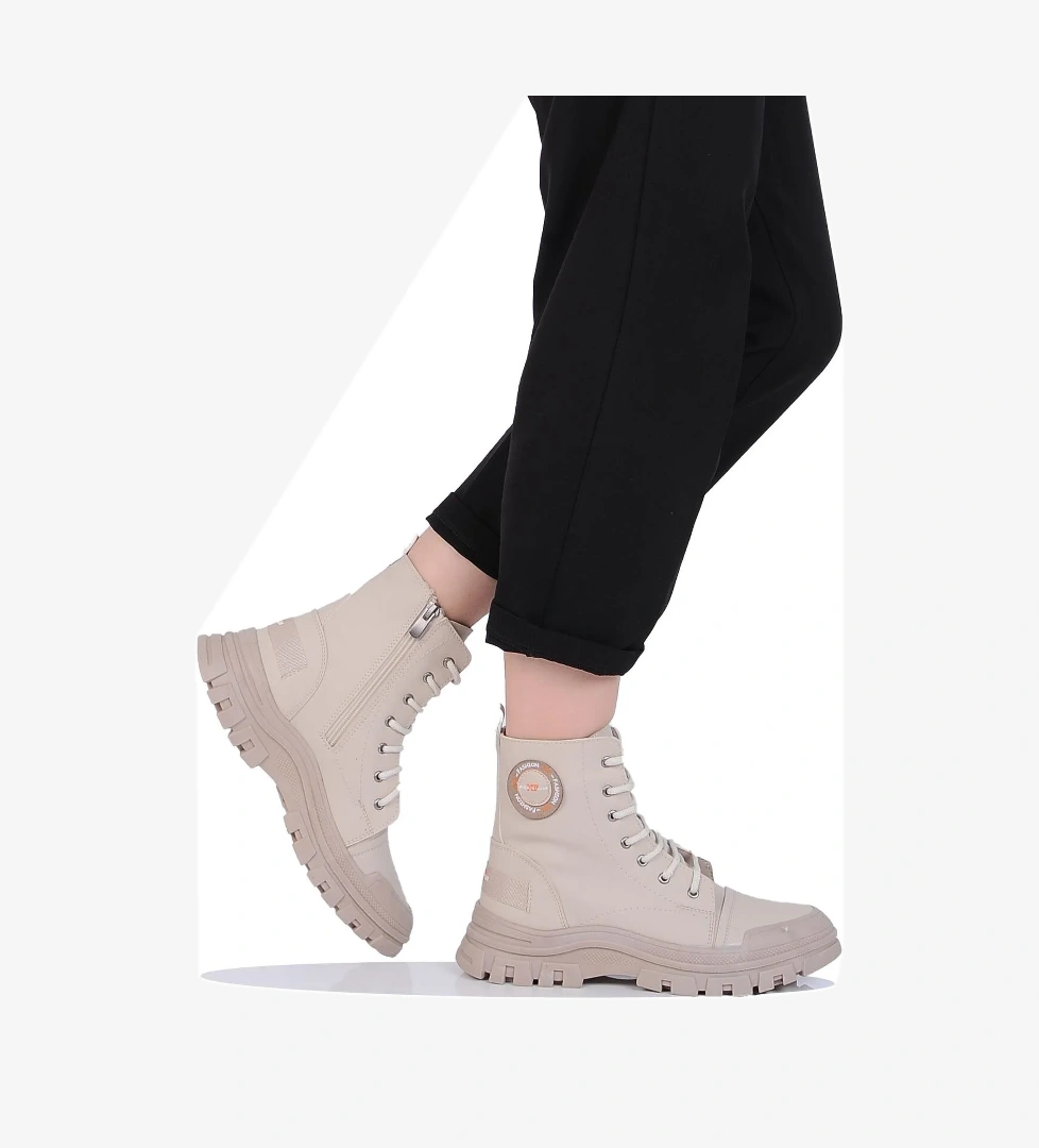 M.p Mp 242-2239zn Kadın Kışlık Düz Postal Bot Ayakkabı model görseli