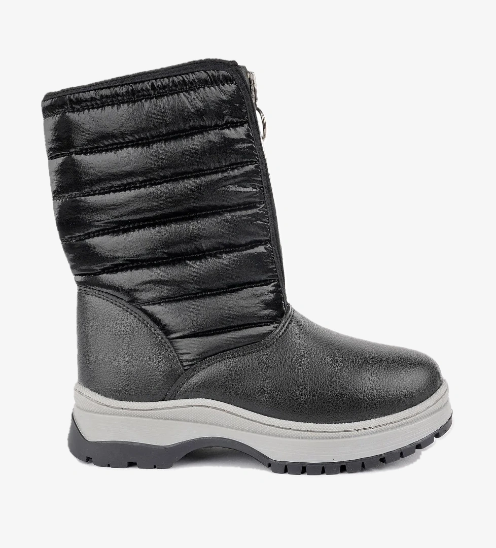 SUGAR Garantili Çocuk Unisex Rahat Kalıp Önü Fermuarlı İçi Kürklü Yağmur ve Kar Botu