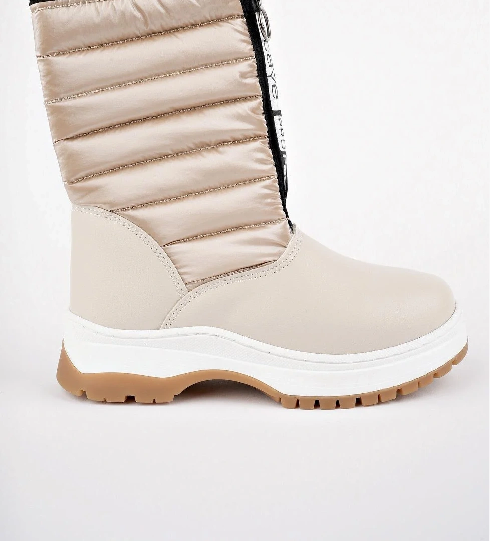 SUGAR Garantili Çocuk Unisex Rahat Kalıp Önü Fermuarlı İçi Kürklü Yağmur ve Kar Botu