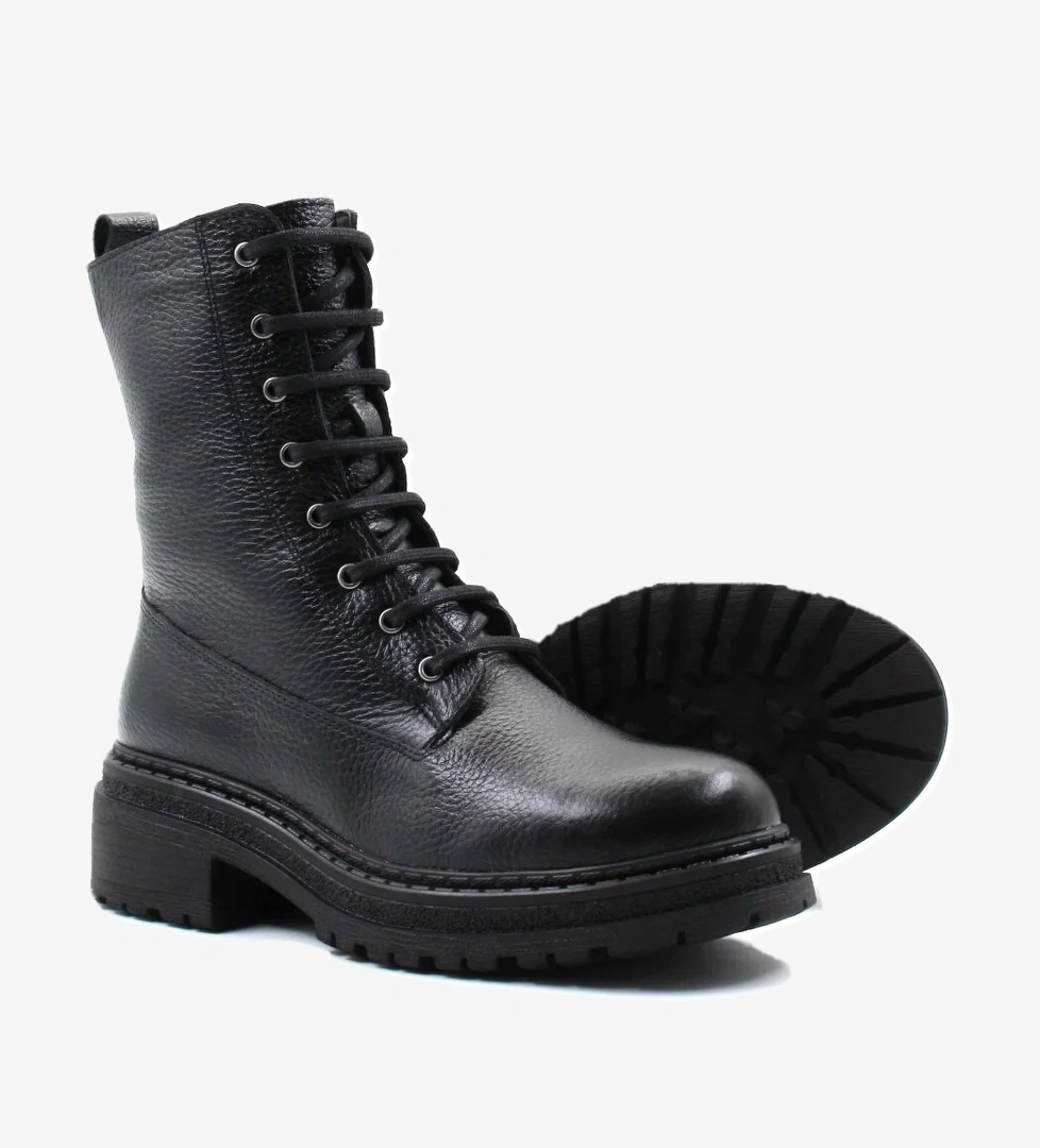 Hakiki Deri Kadın Kalın Taban Bot 257SZA621 - Görsel 1