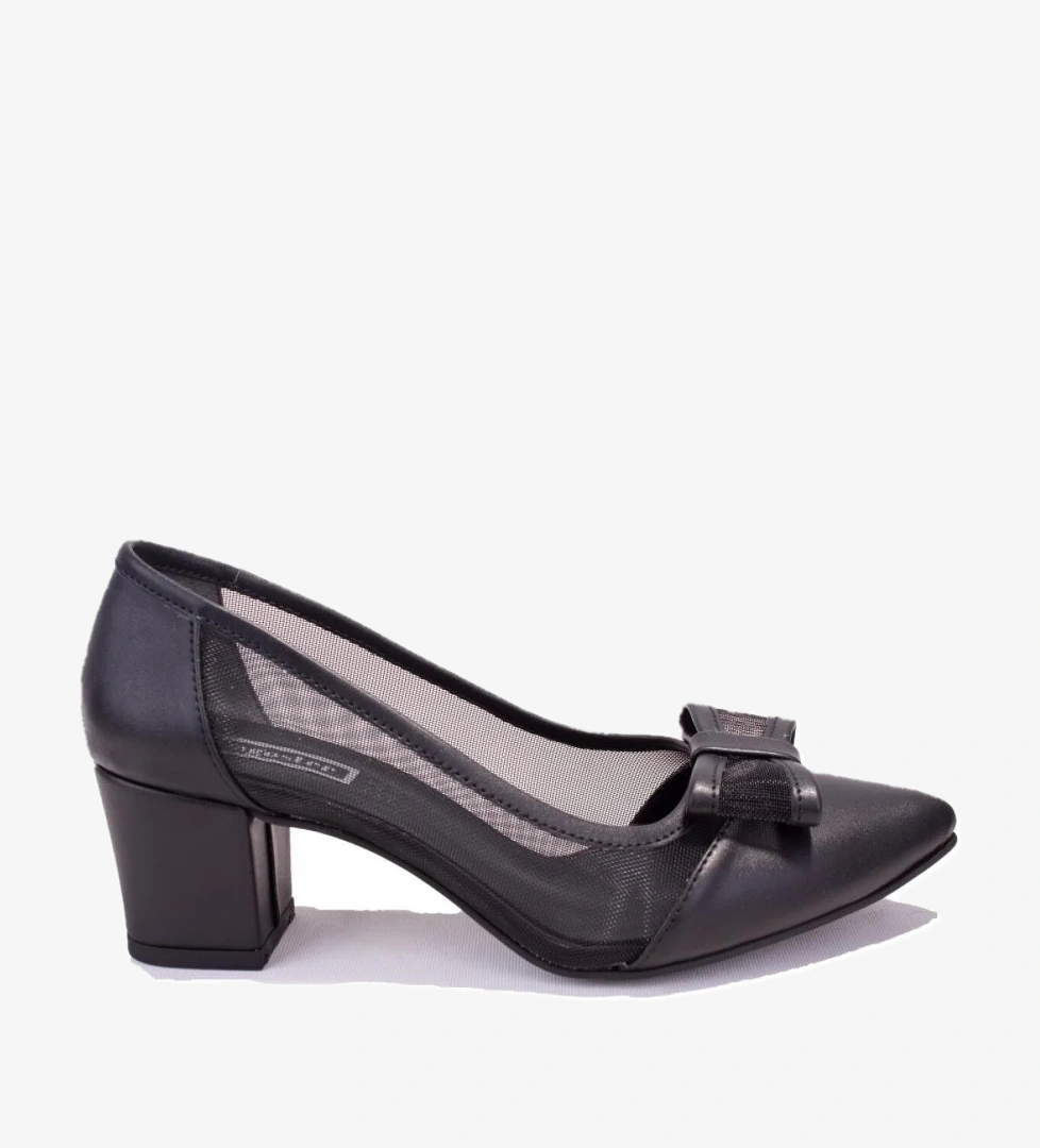 Dagoster DZA07-2681923 Siyah Klasik Topuklu Kadın Ayakkabı model görseli