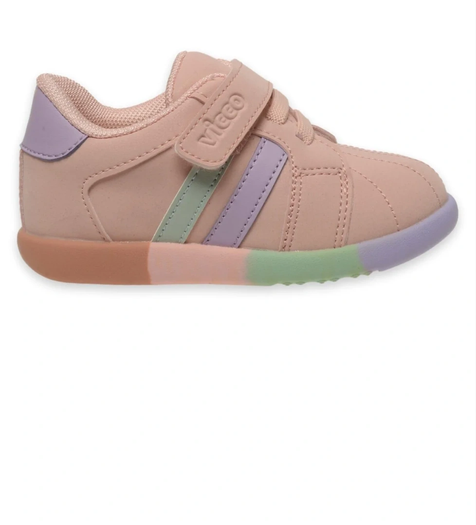 950.B24K453 Heika Bebe Pudra Çocuk Spor Ayakkabı - Görsel 1