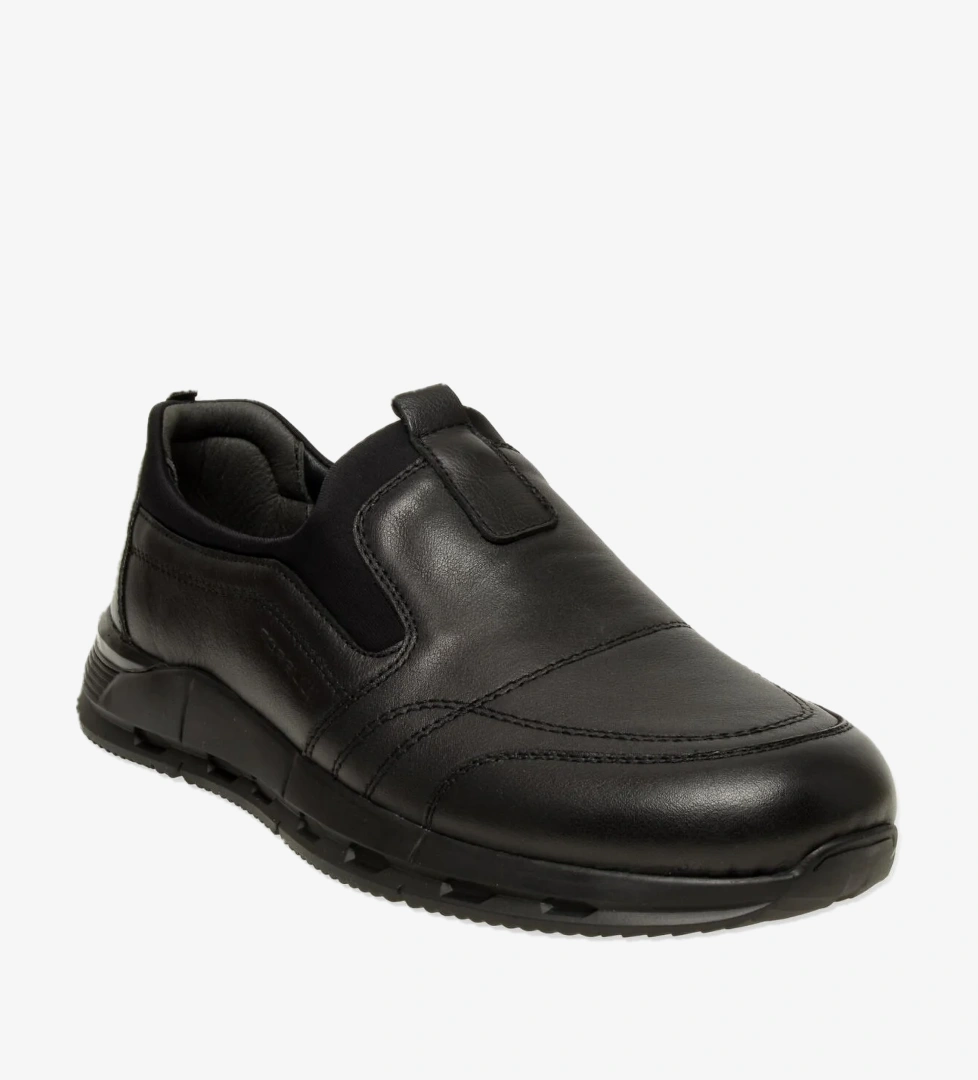 Forelli Fogs-M 46603 Memory Foam Deri Siyah Erkek Ayakkabı model görseli