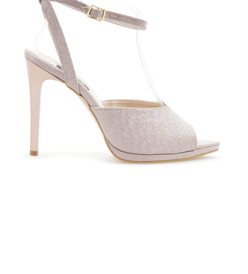 YAŞAR KAŞLI KADIN PLATFORM TABAN TOPUKLU AYAKKABI (36-40) 24Y YKA-820 Z ROSE SİMLİ