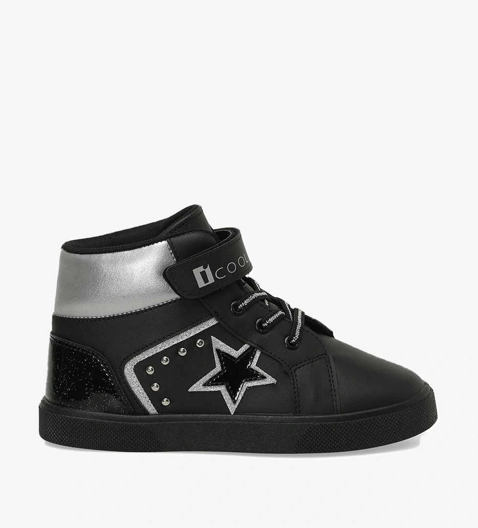 LODI HI F 4PR Siyah Kız Çocuk High Sneaker - Görsel 1