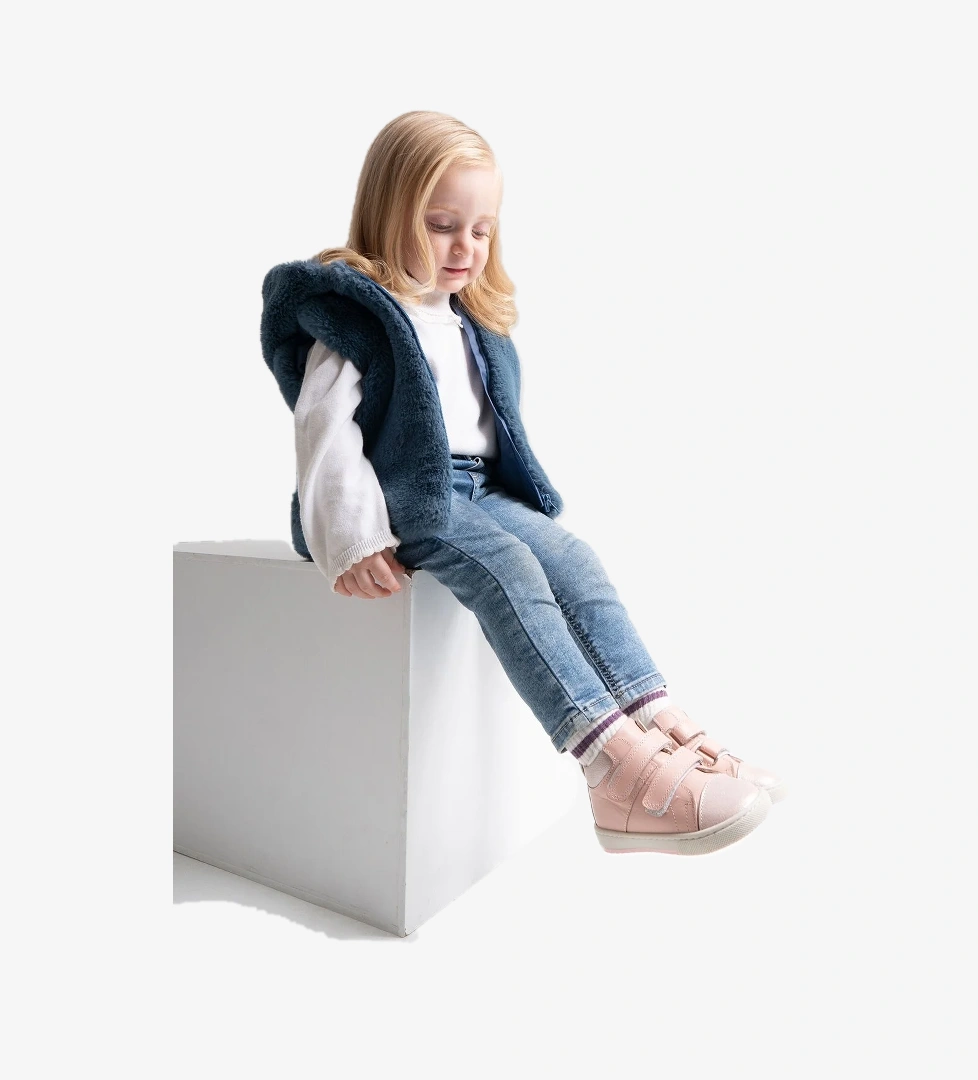 Kız Çocuk Pudra Hakiki Deri Anatomik Günlük Bot