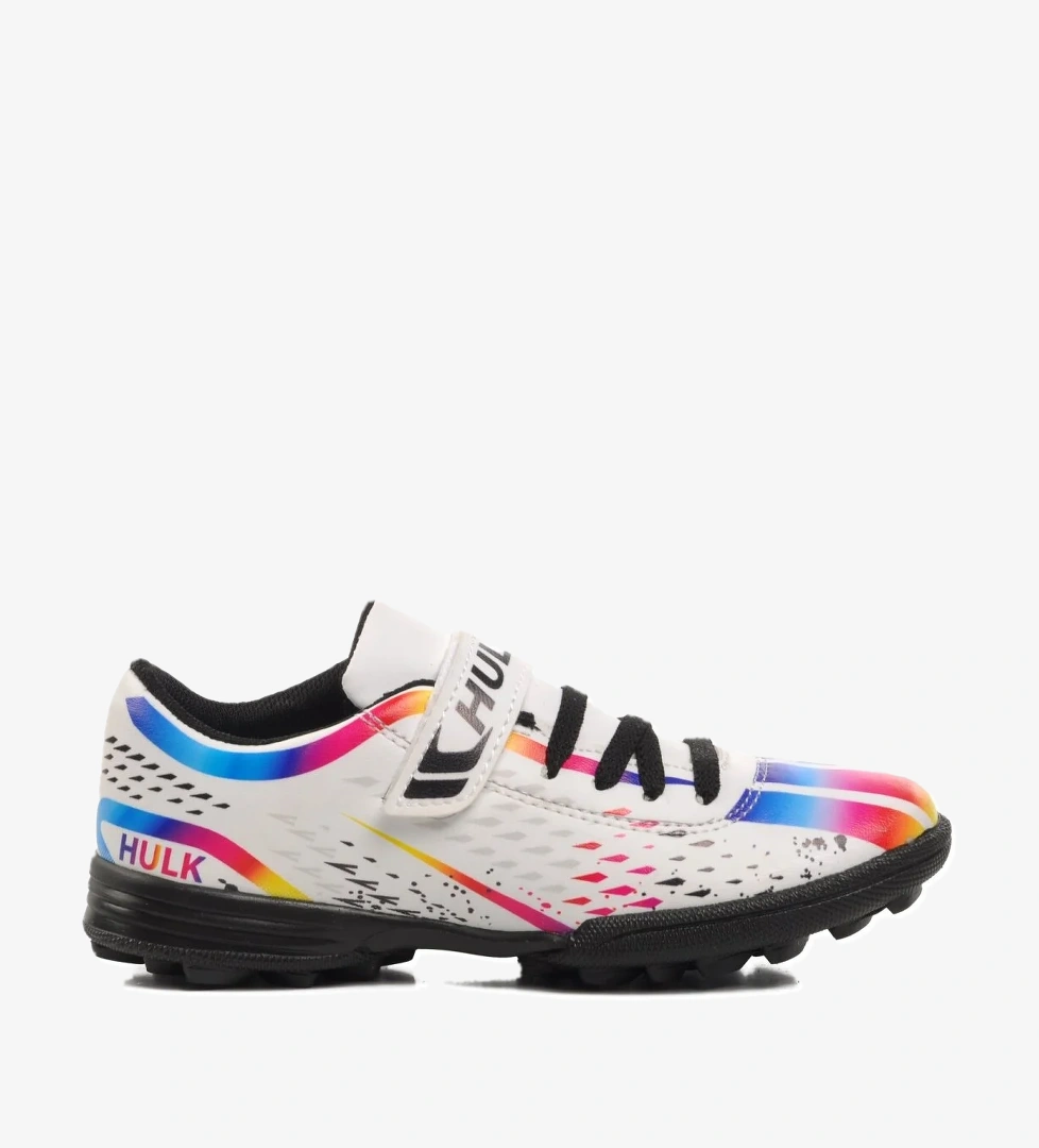 129-F Beyaz-Siyah Çocuk Halı Saha Ayakkabısı