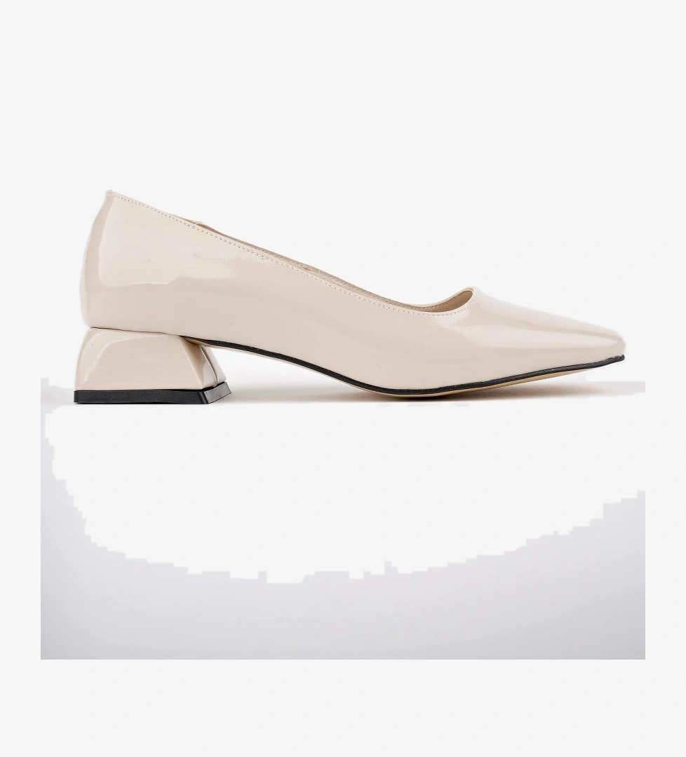 LİLİTH Garantili Kare Burunlu Kısa Topuklu Kadın Günlük Ayakakkabı