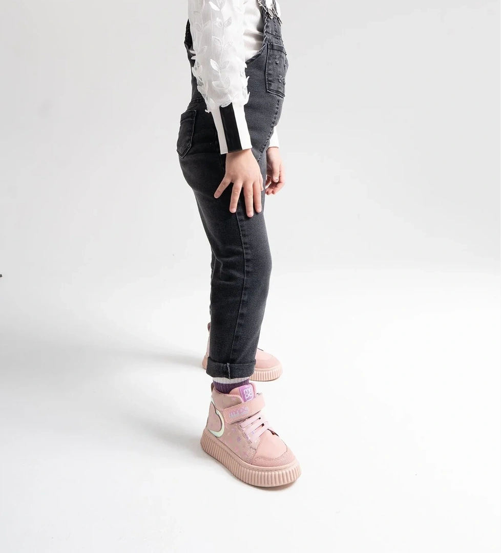 Kız Çocuk Pudra Hakiki Deri Anatomik Günlük Bot - Görsel 1