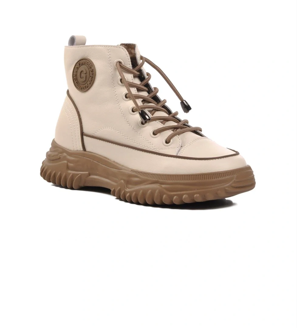 Guja 24k310-13 İçi Polarlı Camel Gri Kadın Bot model görseli