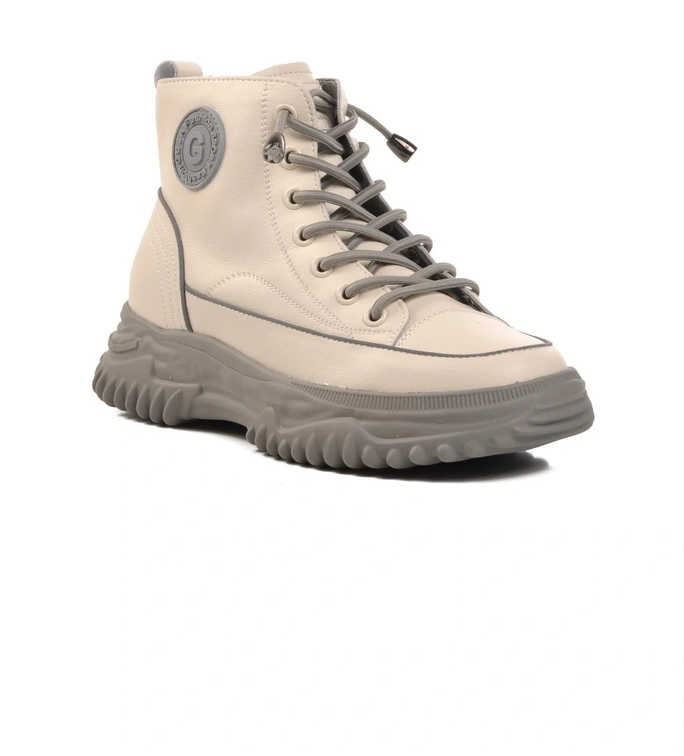 24K310-13 İçi Polarlı Gri Kadın Bot