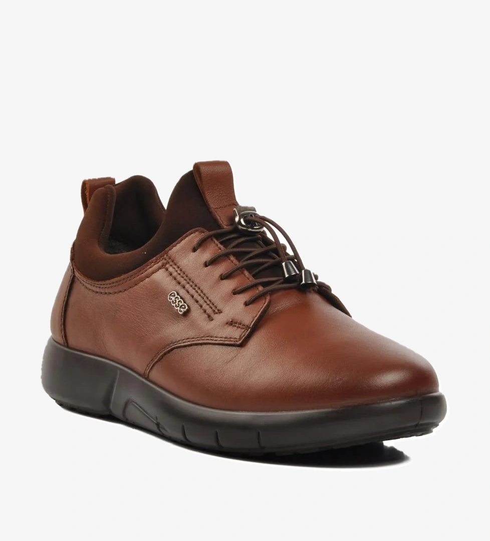 28607 Taba Ortopedik Deri Erkek Günlük Ayakkabı