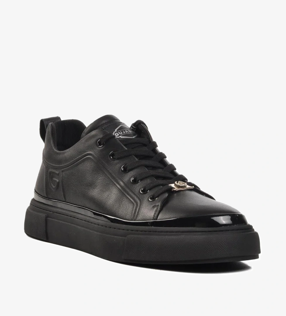 24K592 Siyah Bağcıklı Erkek Sneaker