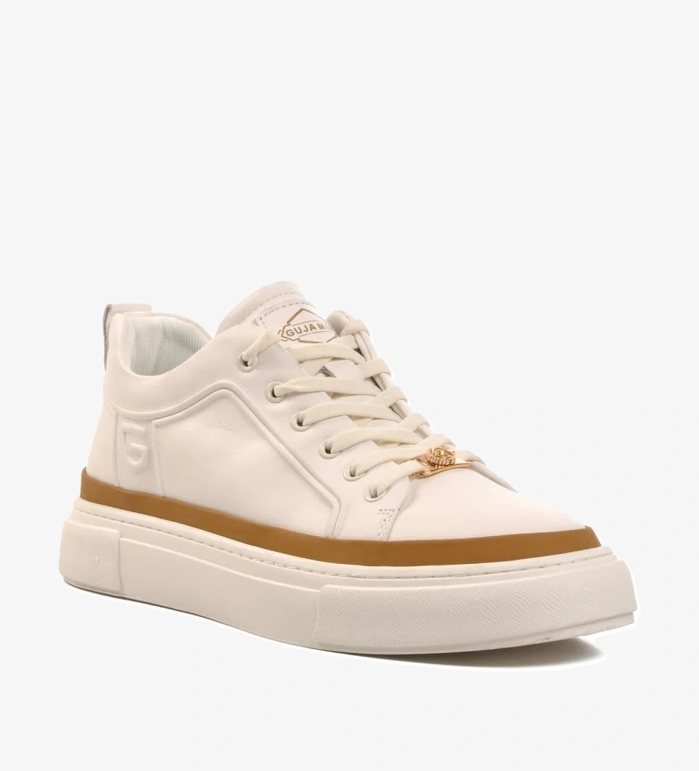 24K592 Beyaz Bağcıklı Erkek Sneaker