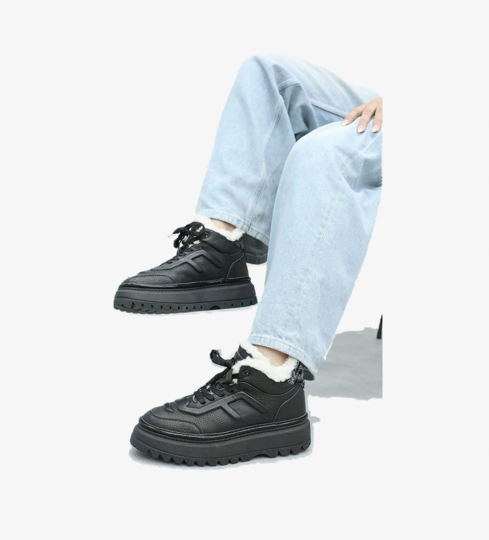 Fast Step Hakiki Deri Kadın Klasik Bot 409sza3115 model görseli