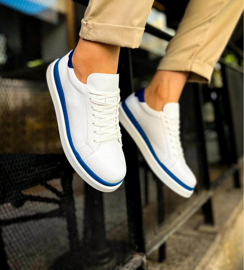 Chekich CH979 Santoni GBT Spor Erkek Ayakkabı BEYAZ/MAVI model görseli