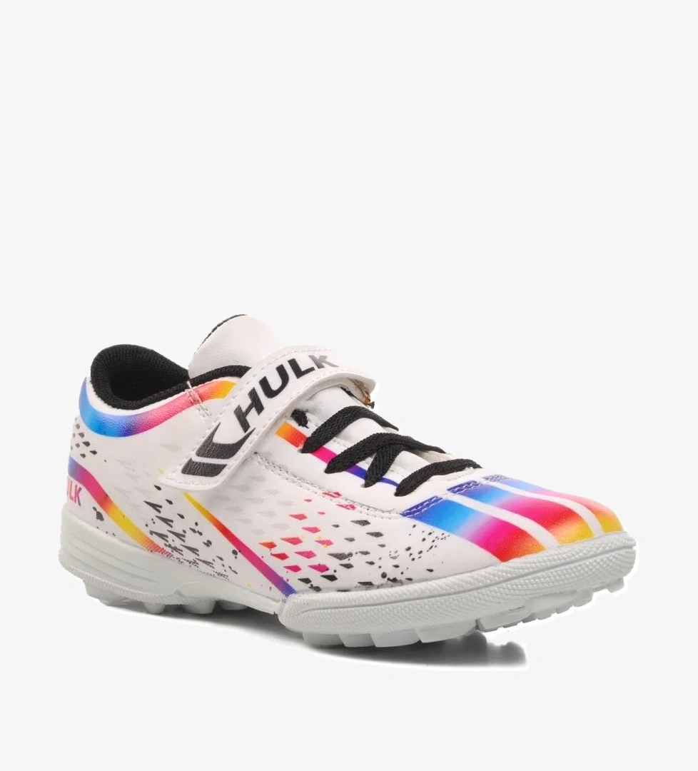 Hulk 129-F Beyaz Çocuk Halı Saha Ayakkabısı