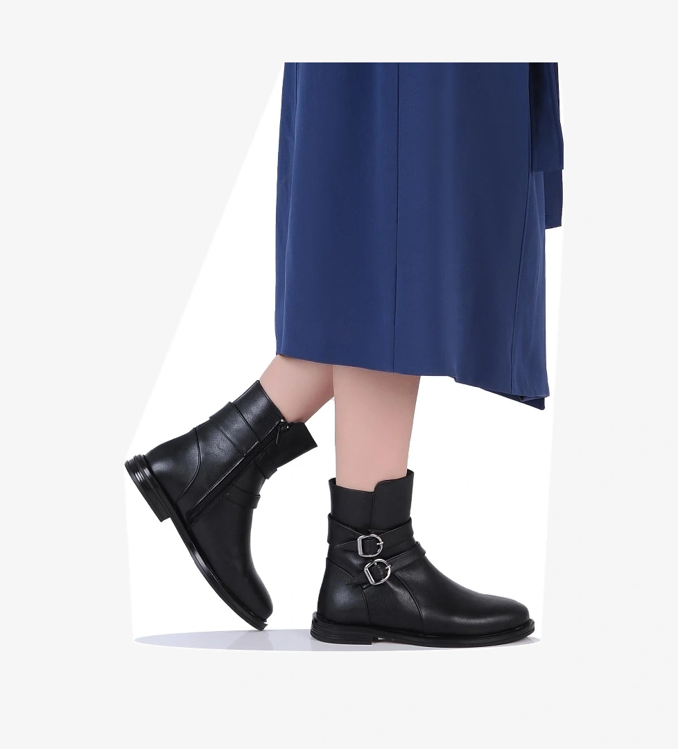 Kuum London K151204 Termal Kürklü Kadın Klasik Düz Kışlık Bot model görseli