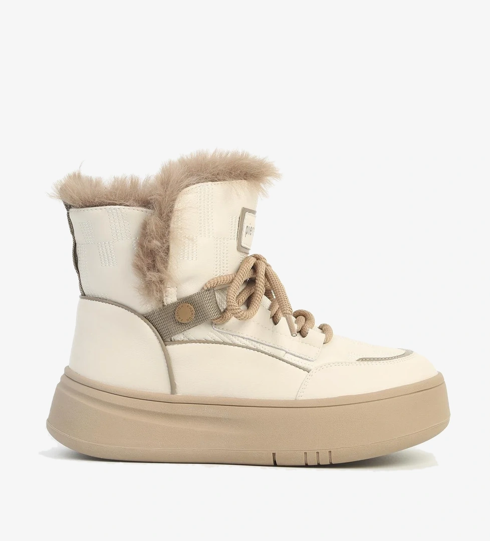 Pierre Cardin ® Krem Siyah Kadın Bot İthal Pci-11188 model görseli