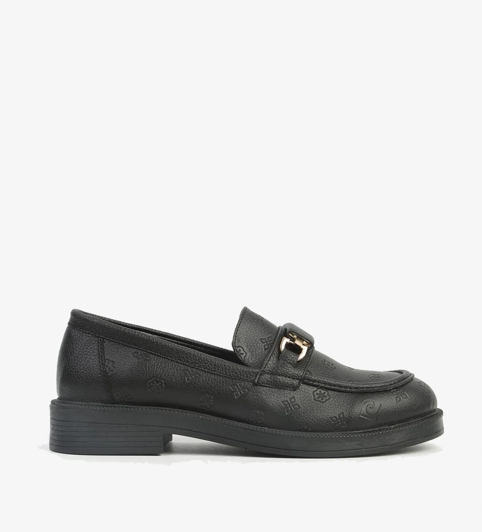 ® | PC-54117 - Kadın Siyah Loafer - Görsel 1