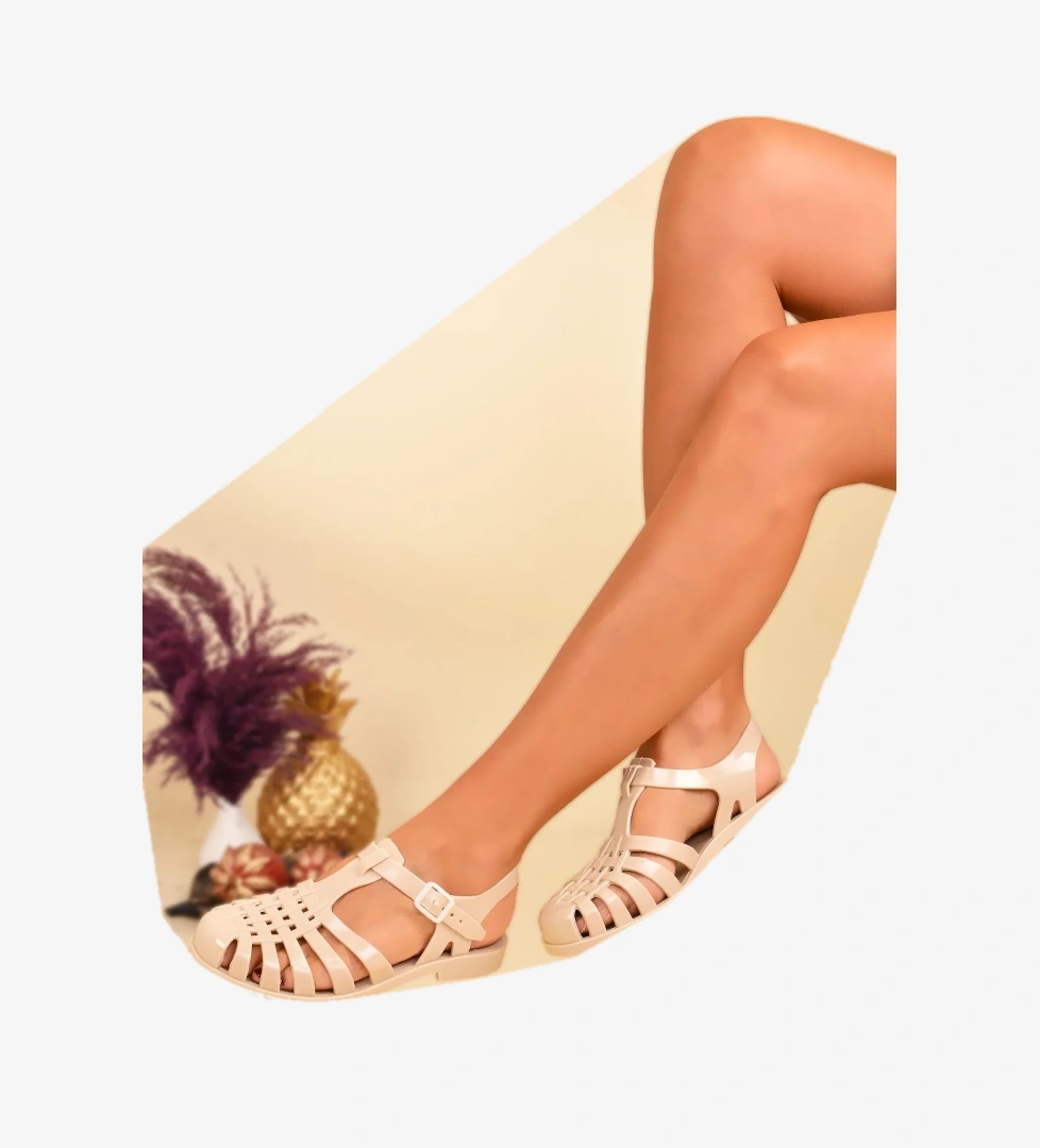 Kadın Simli Jelly Sandalet