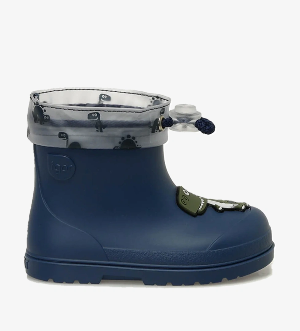 W10323 MENDI DINO Mavi Erkek Çocuk Yağmur Çizmesi - Görsel 1