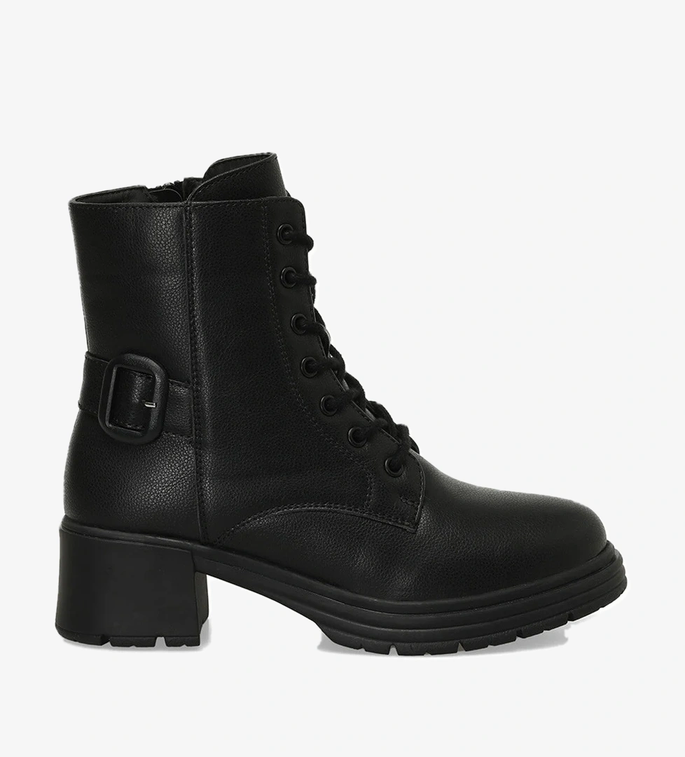 324614.Z 4PR Siyah Kadın Topuklu Bot - Görsel 1