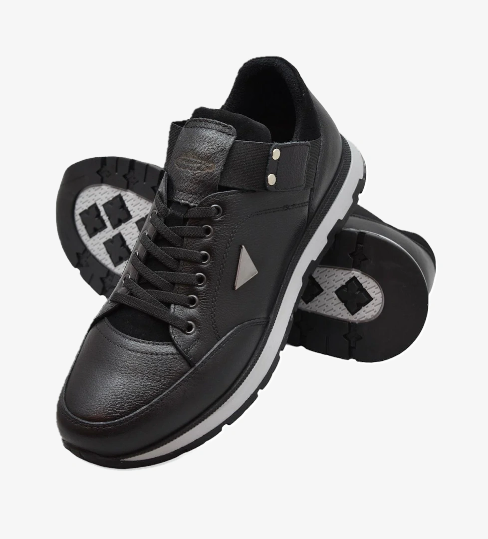 TAB2055 Tam Ortopedik Taban %100 Hakiki Deri Erkek Ayakkabı Kauçuk Kaymaz Taban