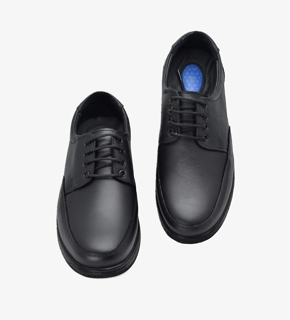 TAB401 Jelli Ortopedik Topuk Masajlı Hakiki Deri Erkek Ayakkabı Kauçuk Taban - Görsel 1