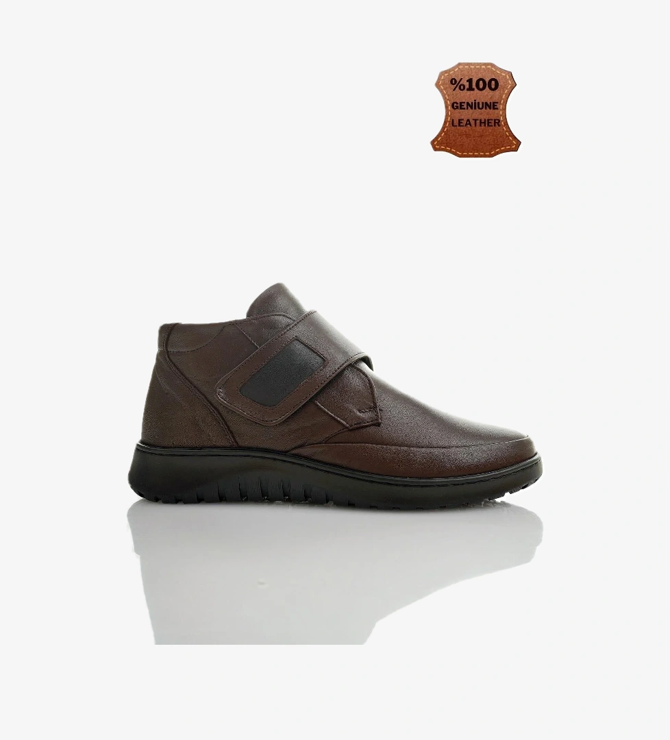 MEDİCALLY Garantili Ortopedik Taban Topuk Dikeni Hakiki Deri Kadın Bot - Görsel 1