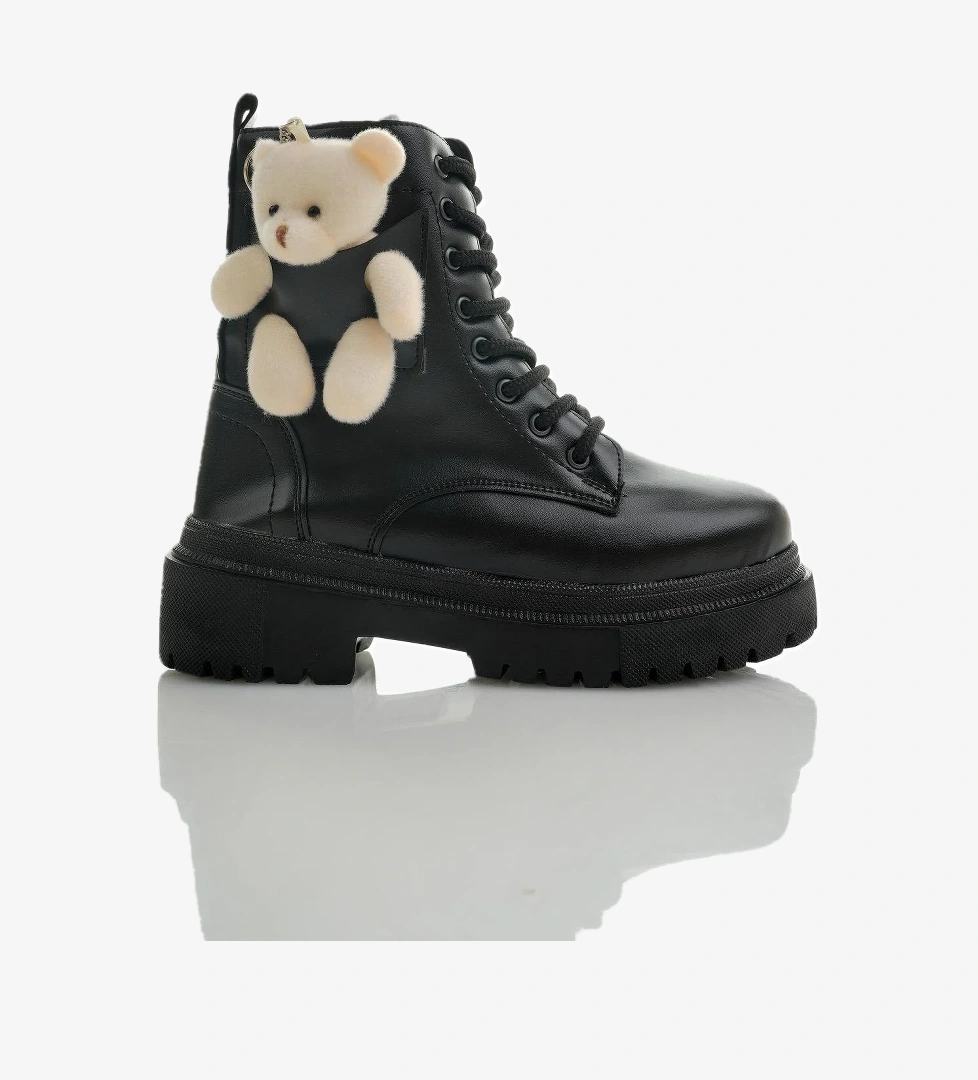 LARRİE Garantili Ayıcıklı Fermuarlı Bağcıklı Kadın Postal Bot - Görsel 1