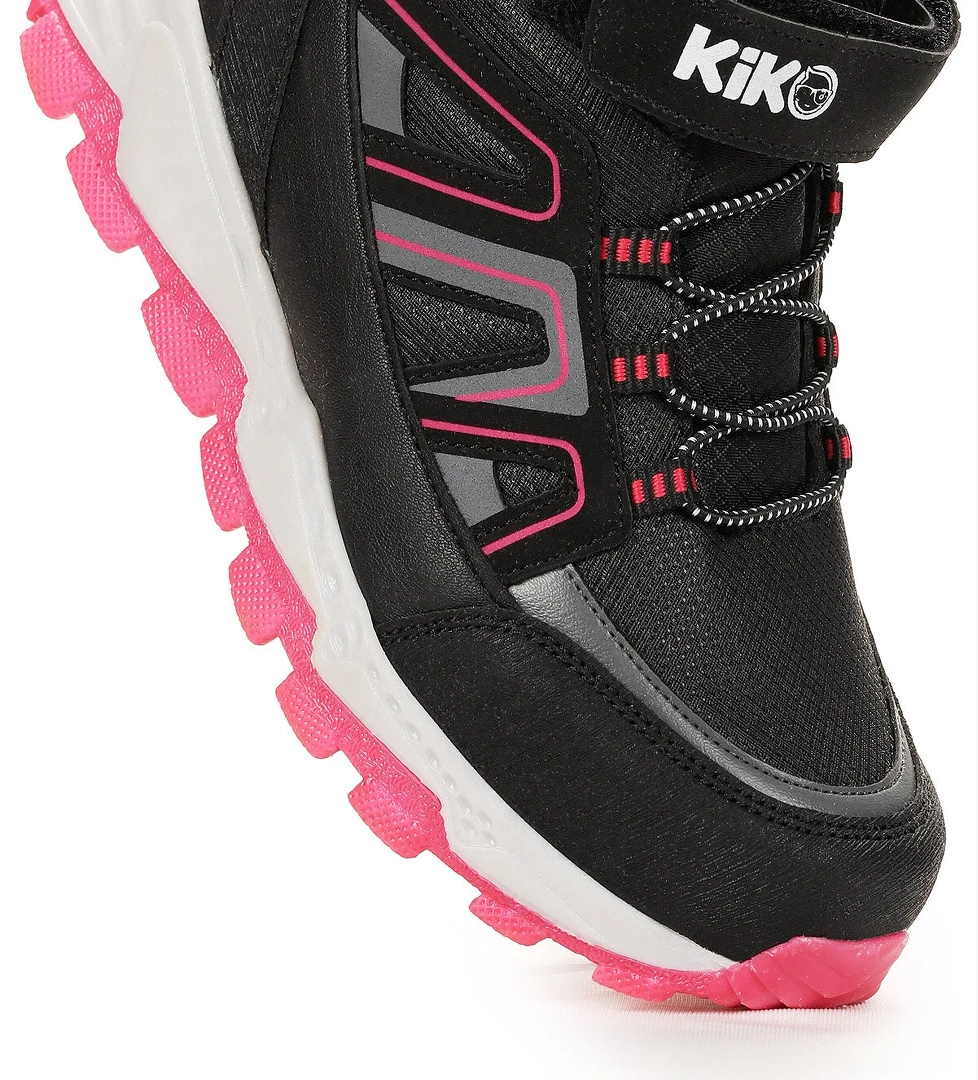 Kcal Termo Taban Cırtlı Kız Çocuk Spor Bot Ayakkabı Siyah - Fuşya