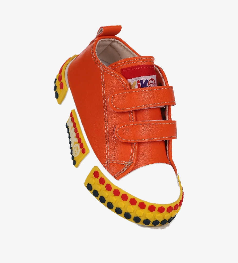 Kach Cırtlı Erkek Çocuk Günlük Spor Ayakkabı Turuncu