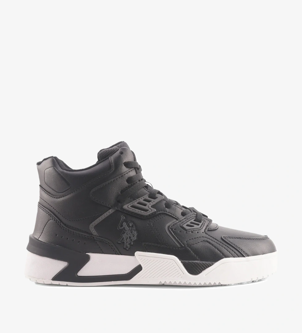 U.s. Polo Assn. U.s. Polo Assn. DENVER HI 4PR Siyah Erkek High Sneaker Flo'da! Siyah - 1. görsel