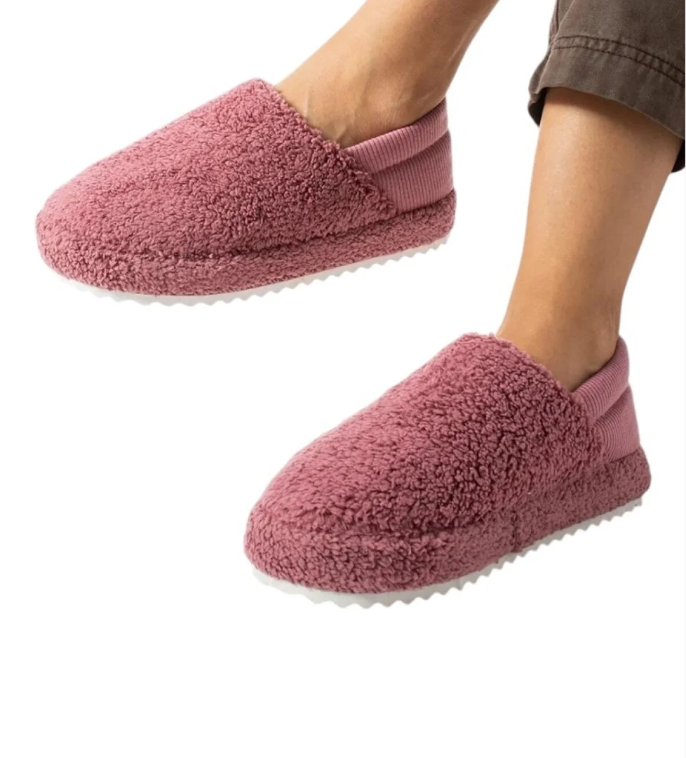 Liger Kadın Lastikli Kaymaz Taban Peluş Havlu Kumaş Ev Ayakkabısı Panduf model görseli