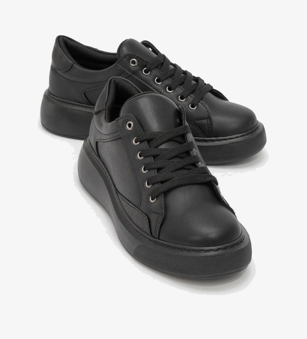 Ccway Kadın Spor Ayakkabı SİYAH CİLT model görseli