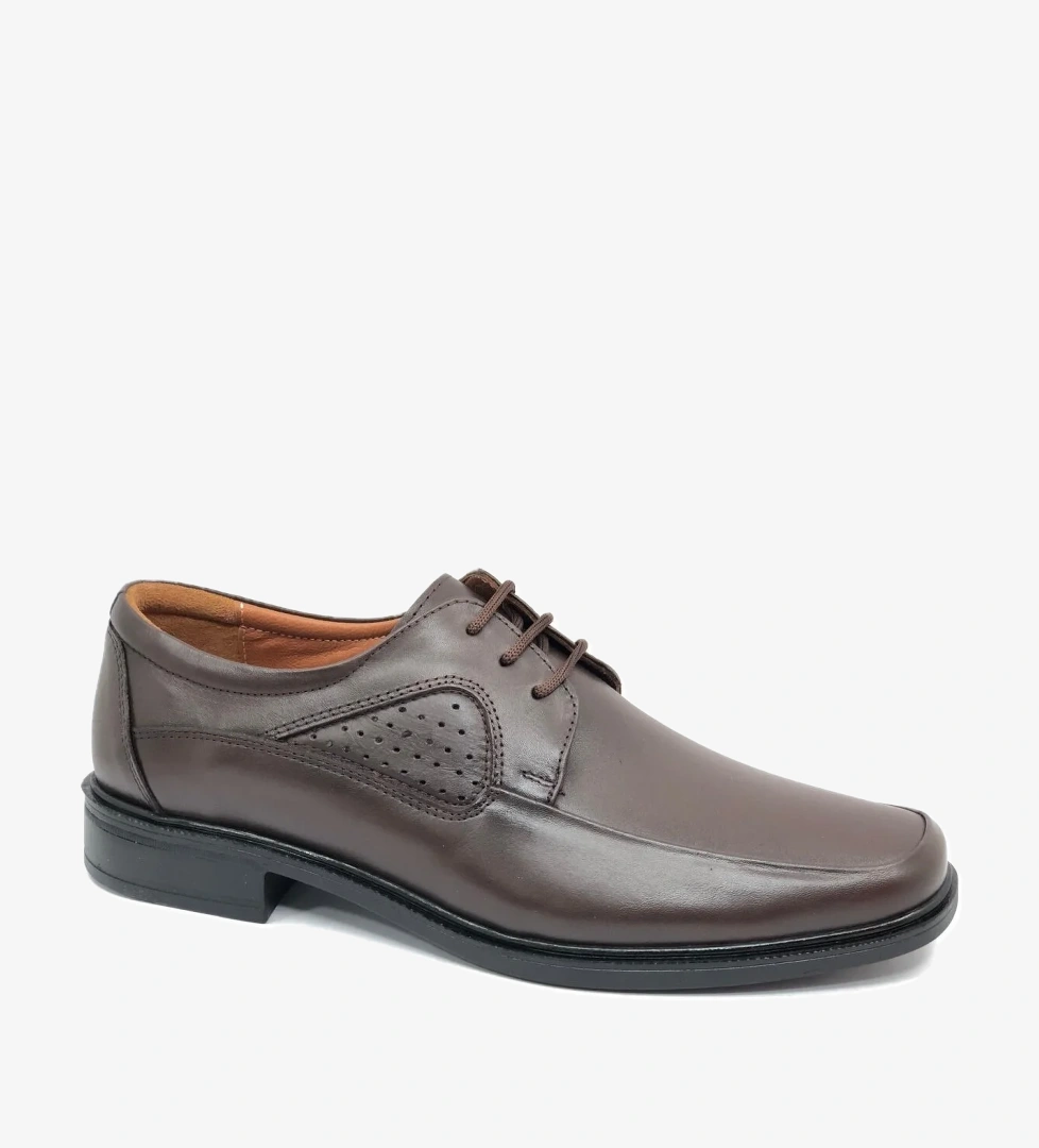 609-1 Hakiki Deri Kaymaz Taban Erkek Klasik Aykkabı