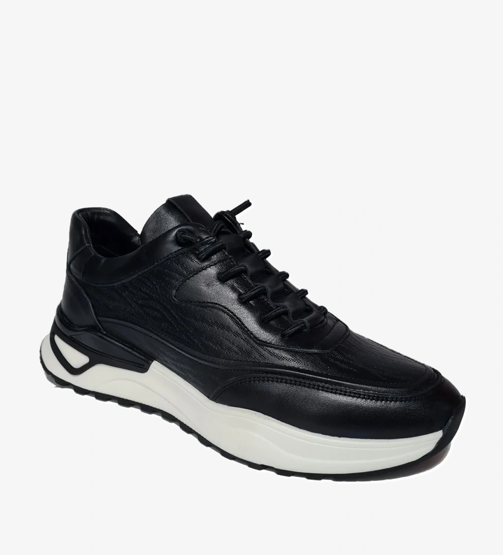 Lastik Bağlı Lazer Baskı Desenli Günlük Ayakkabı 1003 - Görsel 1