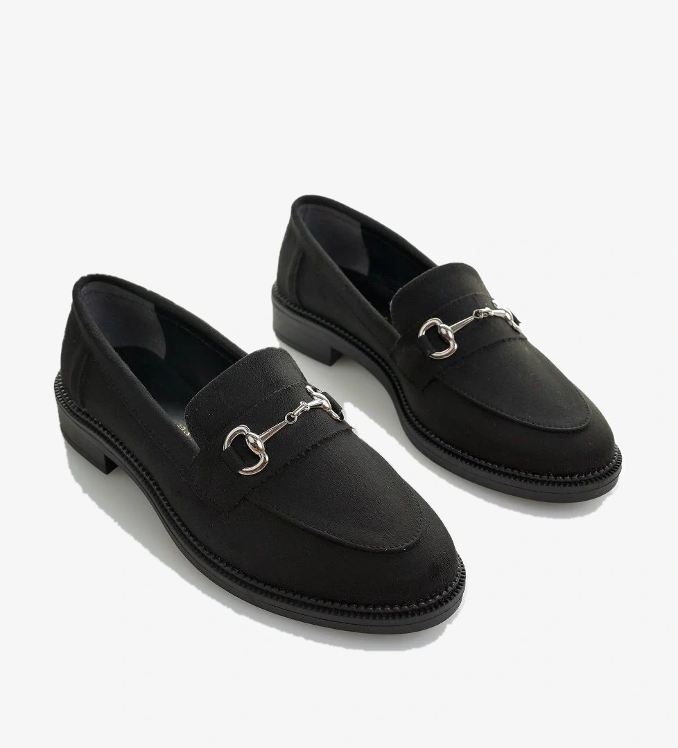 SUSSİE Garantili Metal Tokalı Kadın Loafer Günlük Ayakkabı