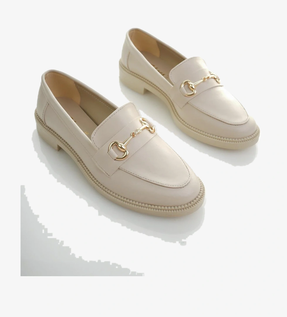 SUSSİE Garantili Metal Tokalı Kadın Loafer Günlük Ayakkabı