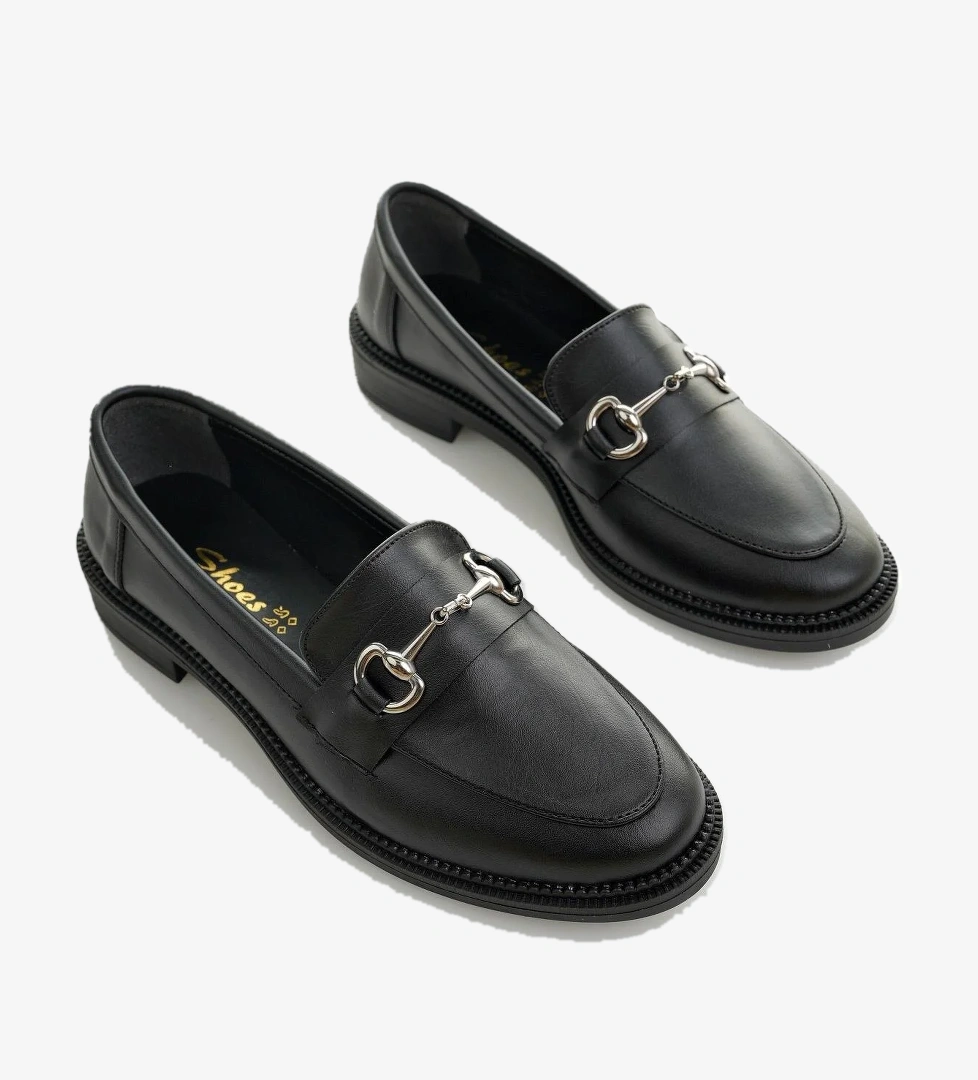 SUSSİE Garantili Metal Tokalı Kadın Loafer Günlük Ayakkabı