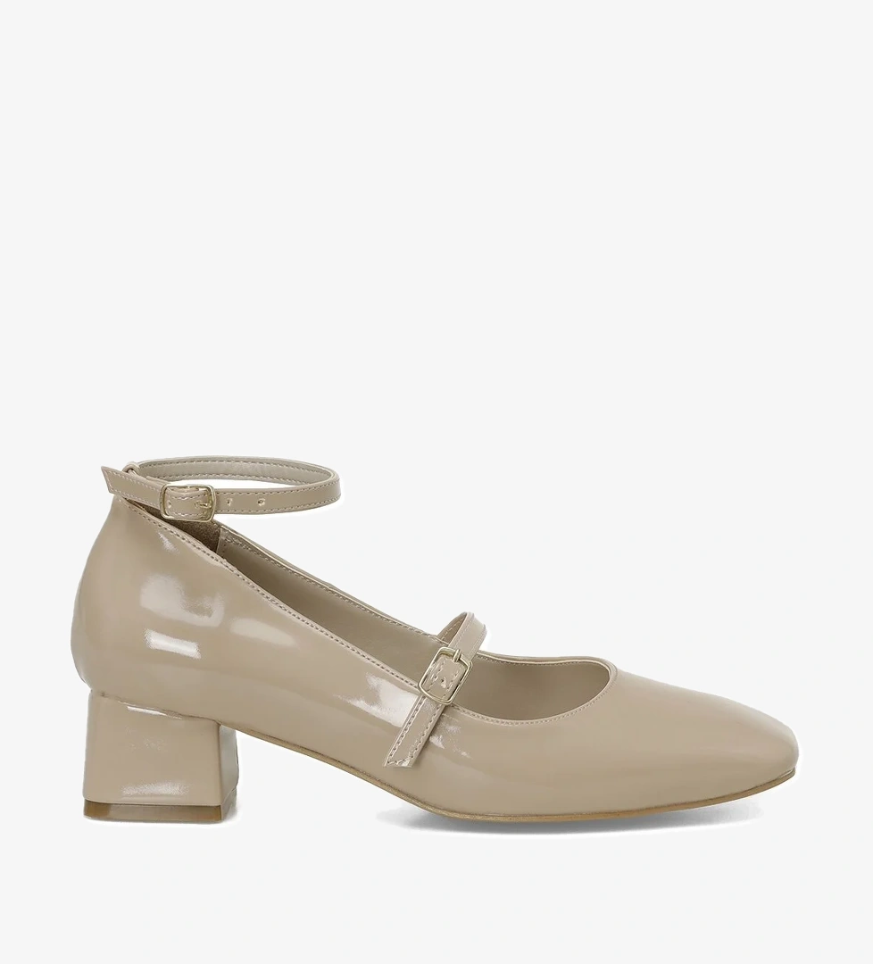 Butigo Butigo Bej JUANA 4PR TEN Kadın Topuklu Ayakkabı Flo'da! Bej - 1. görsel