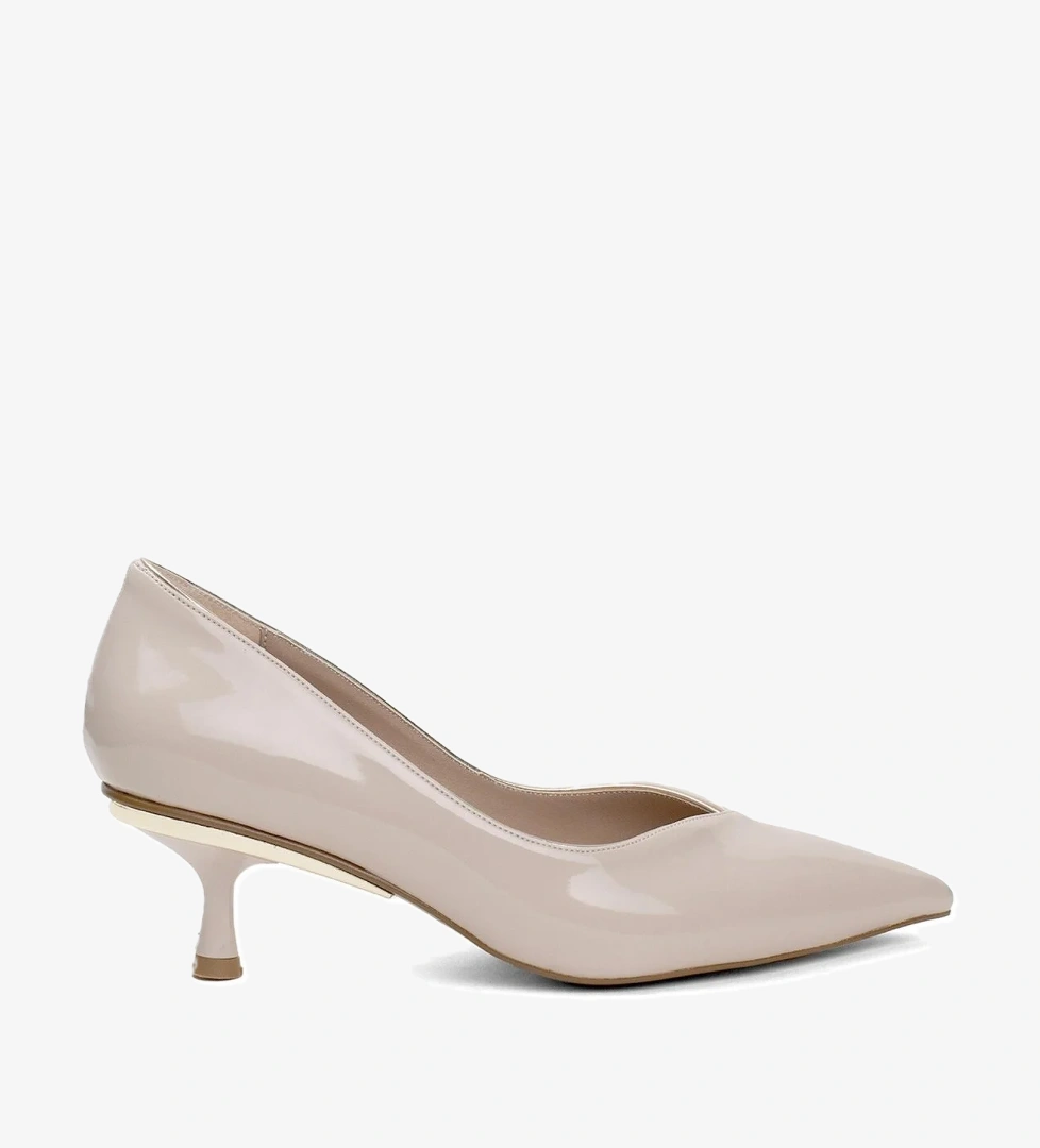 Miss Park Moda PM207 K0552 Kadın Klasik Topuklu Ayakkabı Bej model görseli