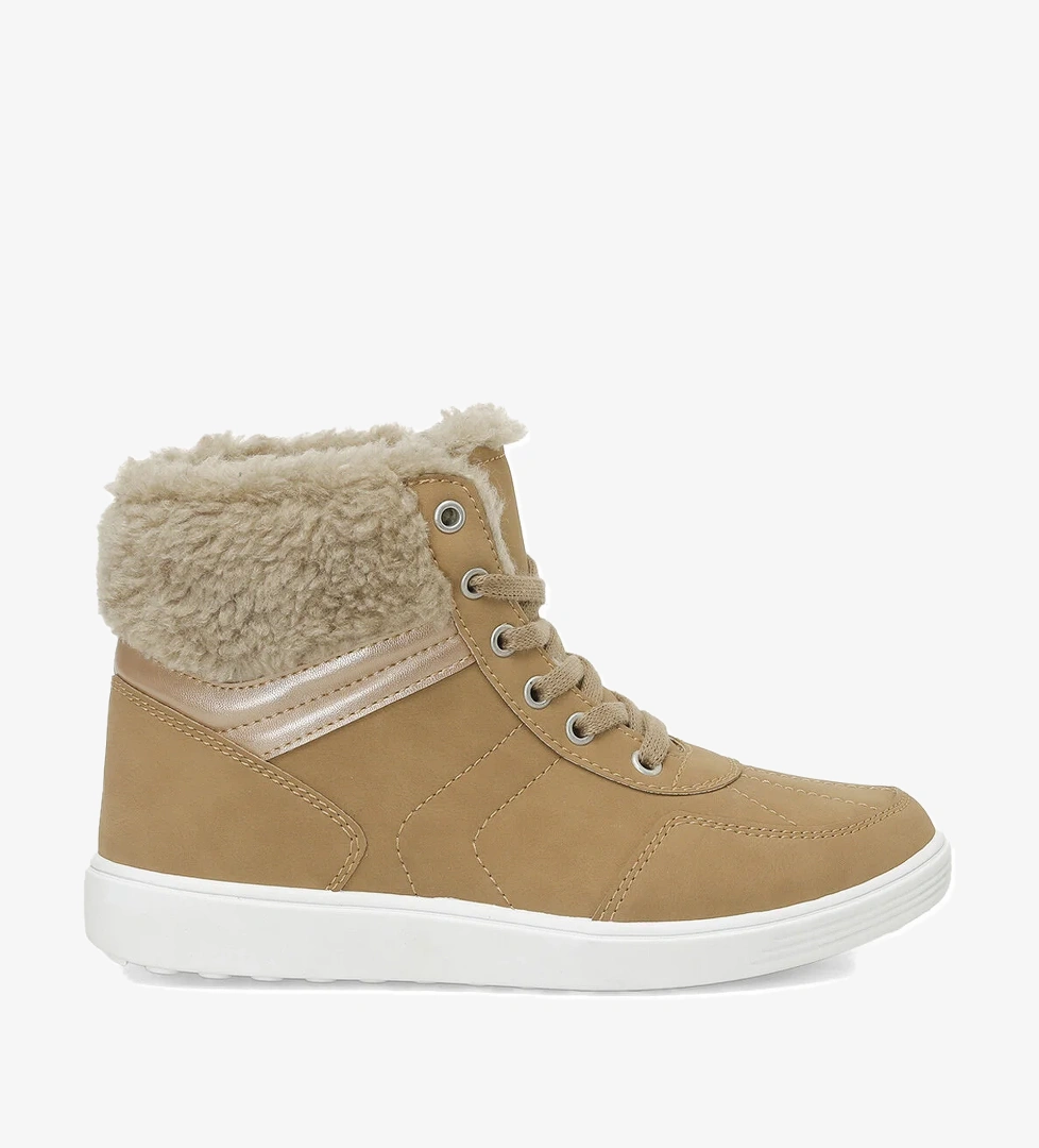 TRX24K-608 4PR Kahverengi Kadın Sneaker Bot - Görsel 1