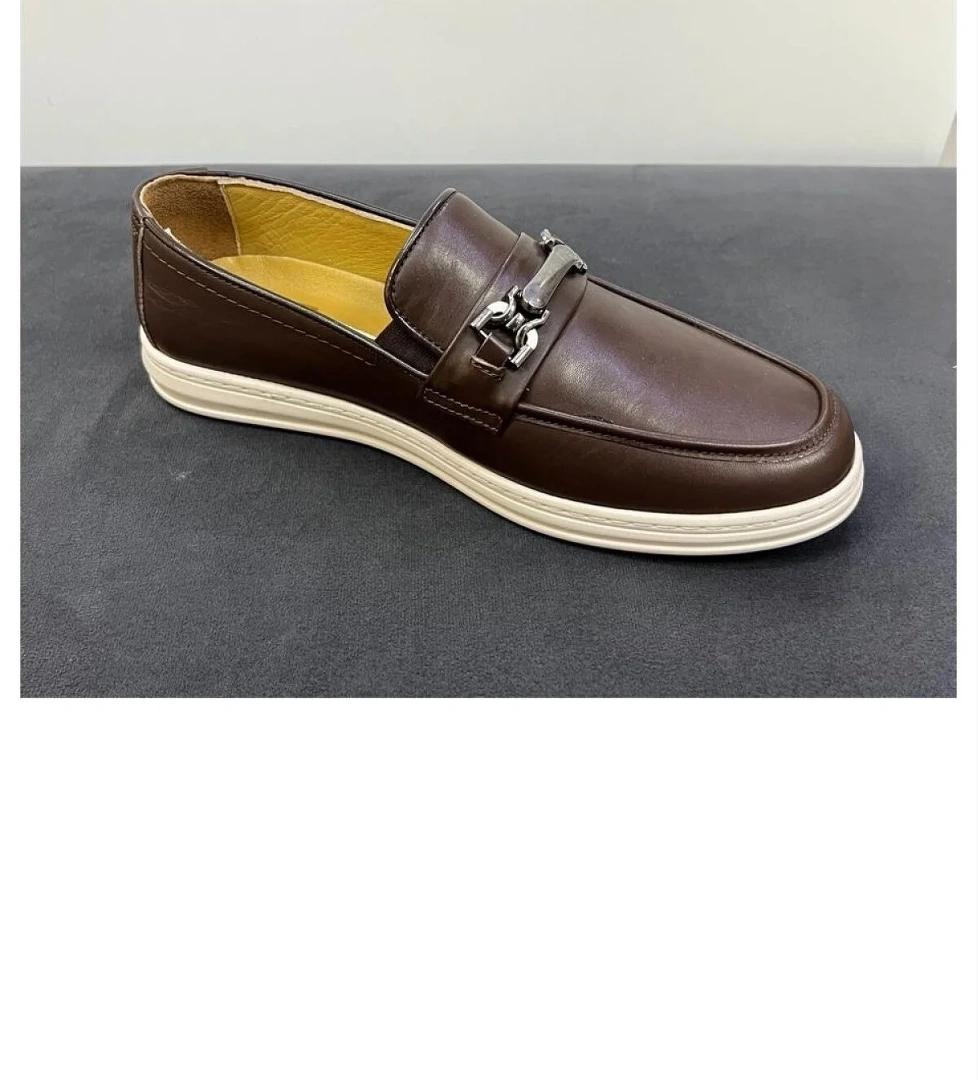 Red Walker 1074 Kahve Deri Günlük Erkek Casual Ayakkabı model görseli