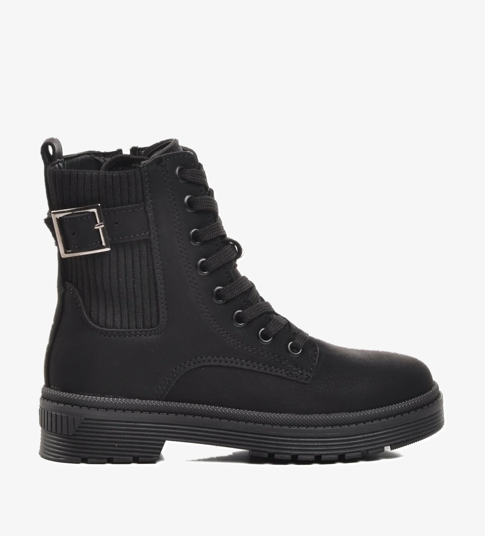 24030-F Siyah-Zümrüt İçi Polarlı Çocuk Bot - Görsel 1