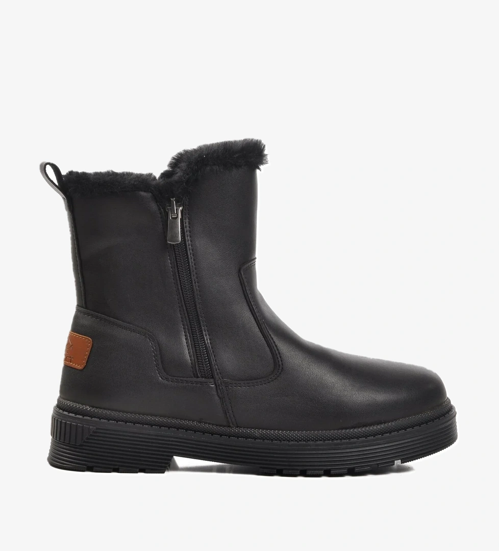 Siyah İçi Polarlı Kadın Bot 23003 Z