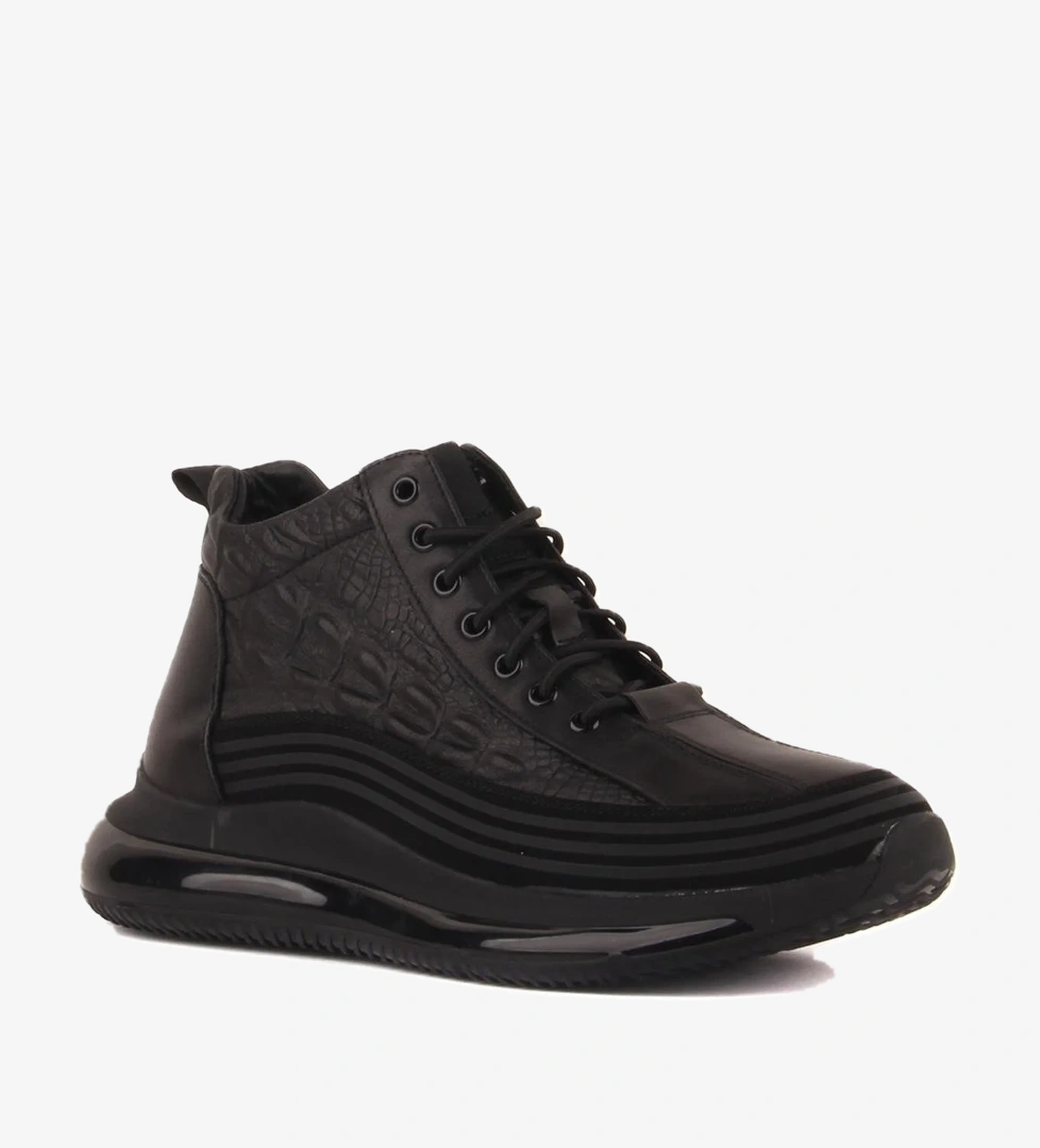 Voyager Lastik Bağlı Croco Deri Model Air Köpük Taban Erkek Bot E053 model görseli