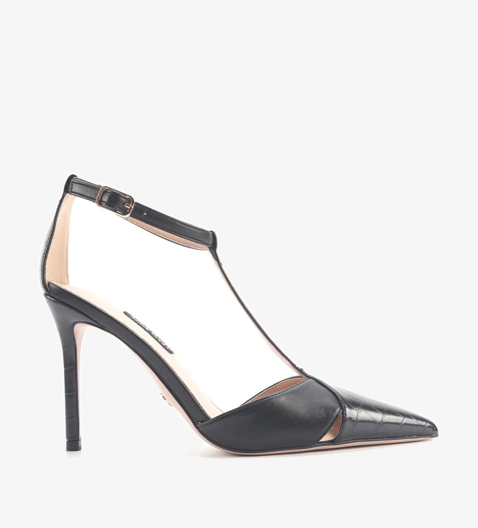 PAULETTA 4PR Siyah Kadın Topuklu Ayakkabı - Görsel 1